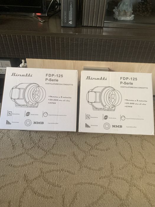 Канальний вентелятор Binetti FDP 125  2 шт