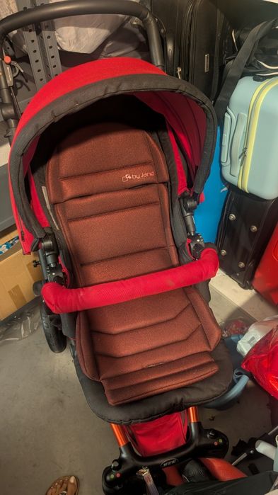 Conjunto Carro Bebé Jane Epic Vermelho