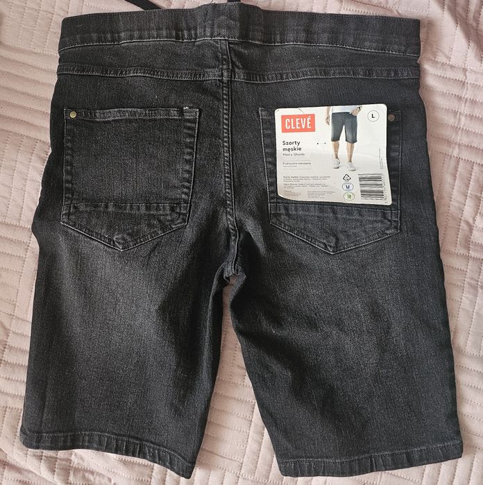 Krótkie spodenki męskie szorty r.M/ L jeansowe
