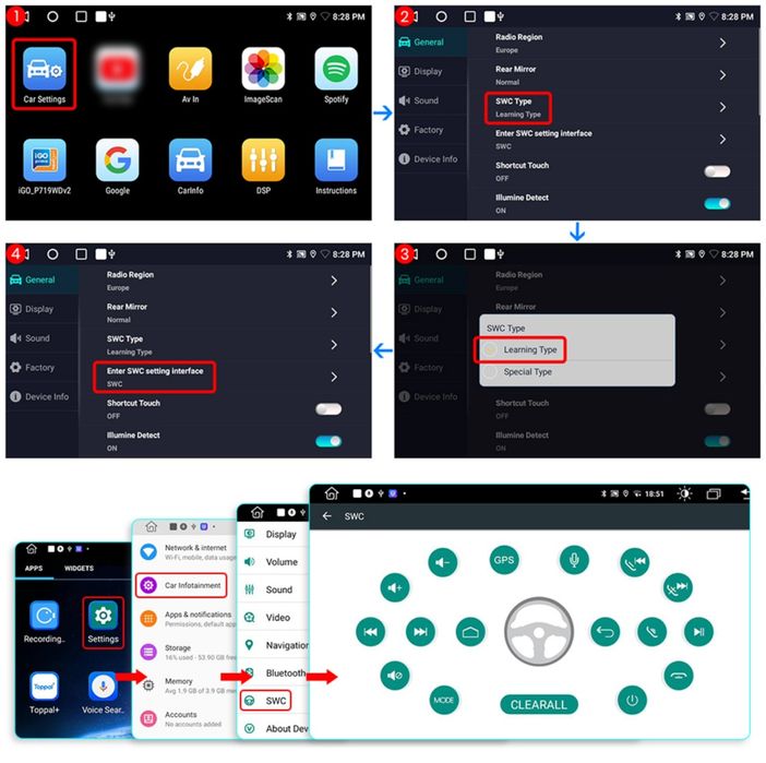Rádio Android 9" Toyota Corolla E120 E130 Carplay GPS wifi 32GB NOVO