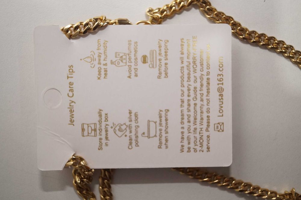 W117 Godlovu Łańcuszek męski złoty 5mm ze stali nierdzewnej kubański