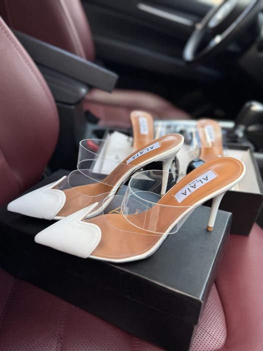 Туфли алая alaia туфли на каблуке сердечки праздничные лодочки шпильки