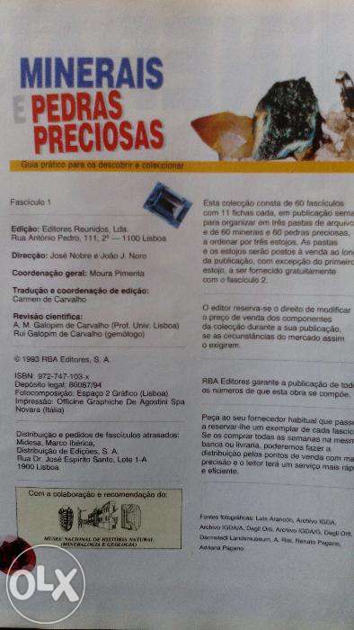 Coleçao de pedras preciosas..