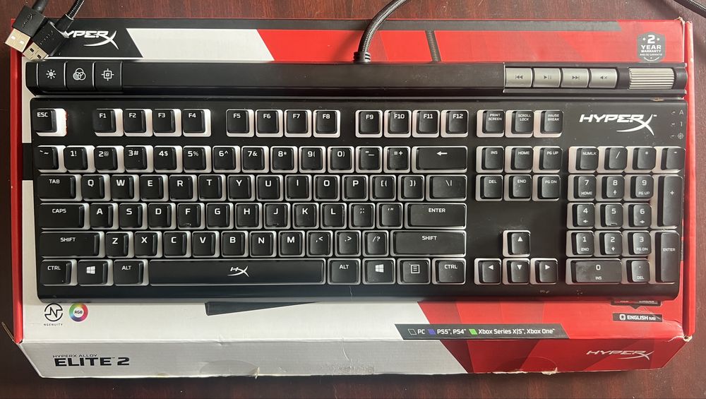 Teclado Mecânico HyperX Alloy Elite 2 (Box Original) - Layout US