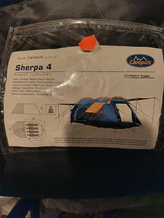 Namiot sherpa 4 nowy