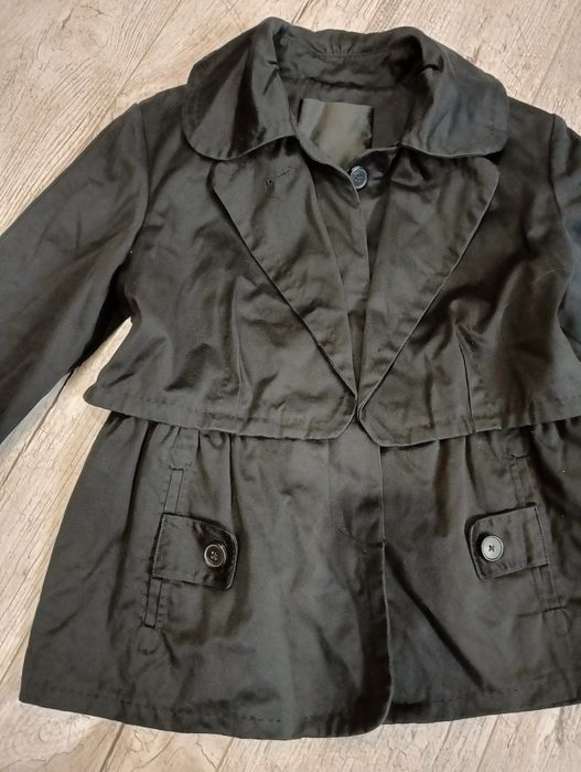 Płaszcz damski trencz krótki czarny L InWear