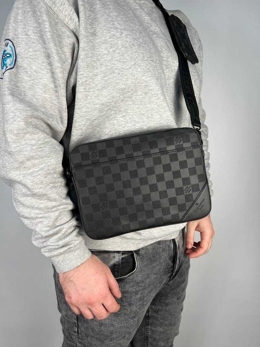 Сумка чоловіча Louis Vuitton LV сумка месенджер через плече Луї Вітон