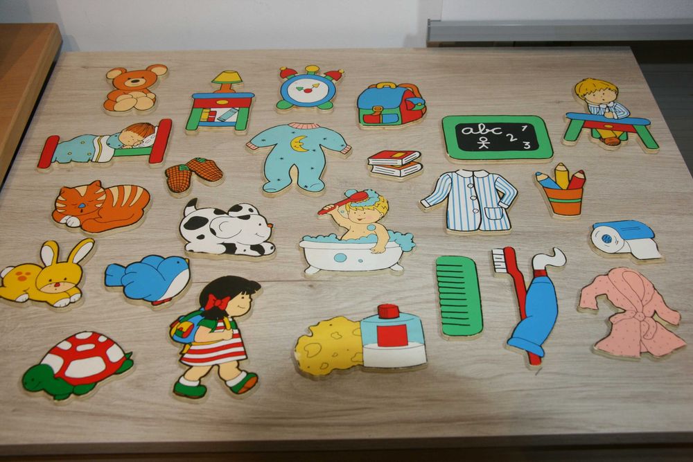 Conjunto 4 Puzzles Madeira da Educa