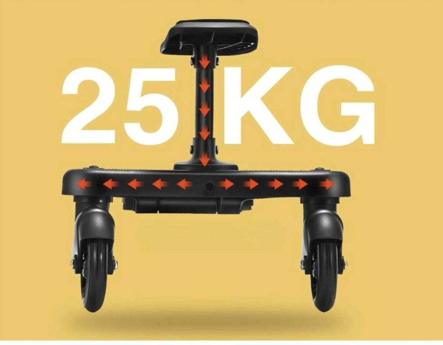 Vihir Kiddy Board – Deska do Wózka z Siedziskiem, 2-6 lat, Dostawka