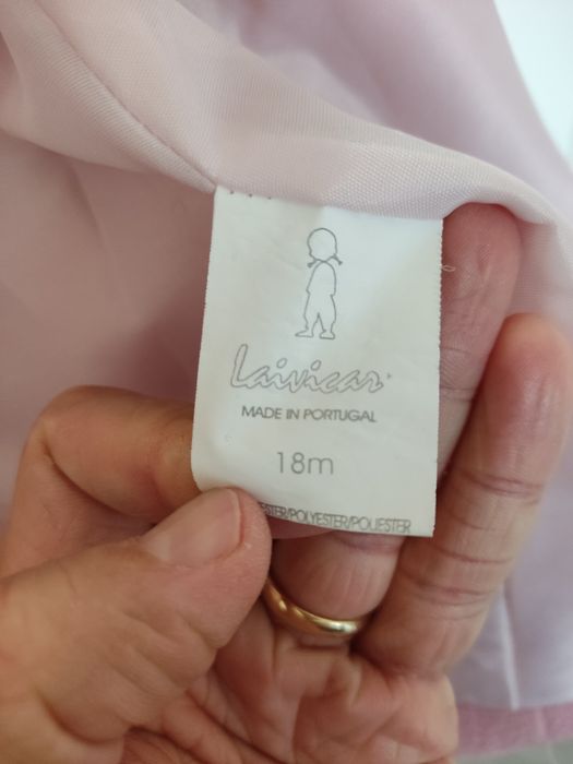 Casaco menina cor de rosa 18 meses