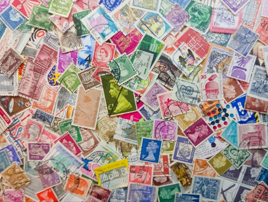 Поштові марки 1000 шт без дублів +подарунок