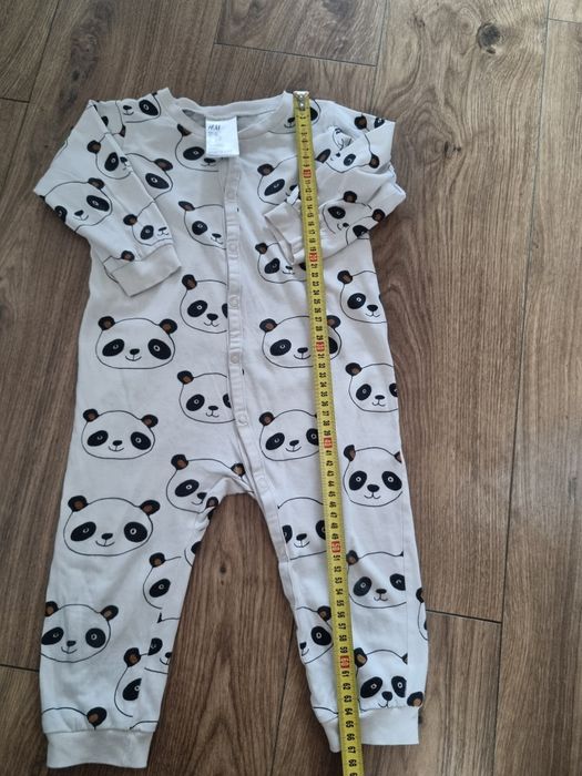 Piżama jednoczęściowa pajacyk H&M 86 w pandy