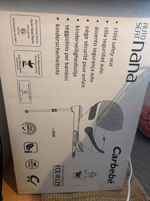 Bebécar cadeira auto + isofix VENDA NOVO