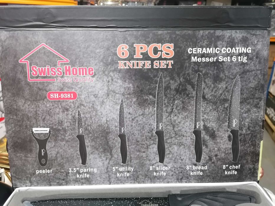 Facas de Cozinha 6 Peças Novo