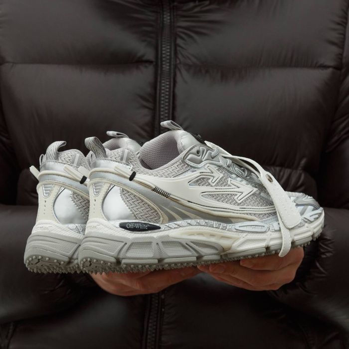 36-45 р кросівки Off-White Be Right Silver Grey