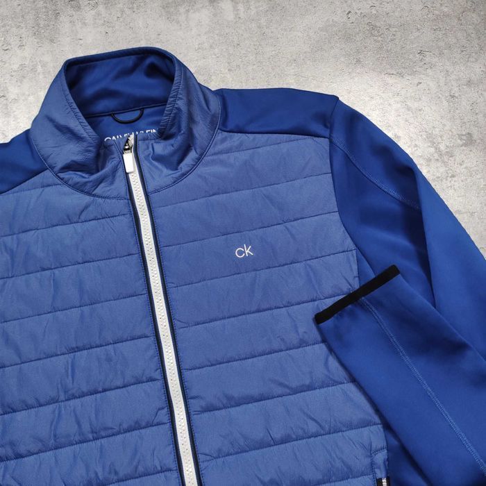 MĘSKA Bluza Thermal Rozpinana CK Golf Calvin Klein Ocieplona Luxury