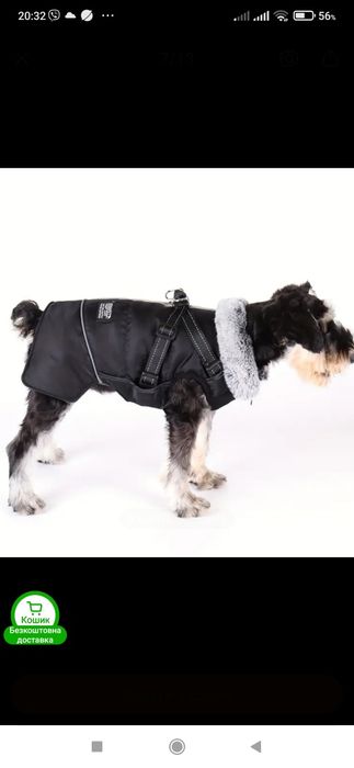 Одяг для собаки осінньо-зимова куртка