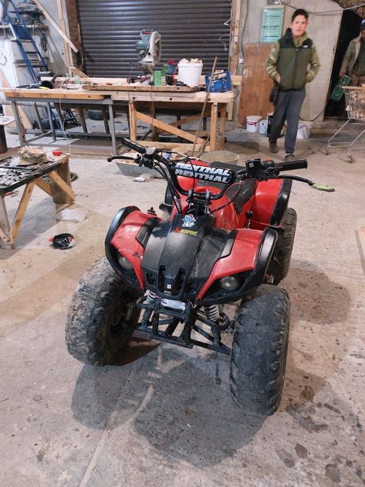 Квадрік 125 ATV сам він проїхав 758 км максимальна швидкість 65 км