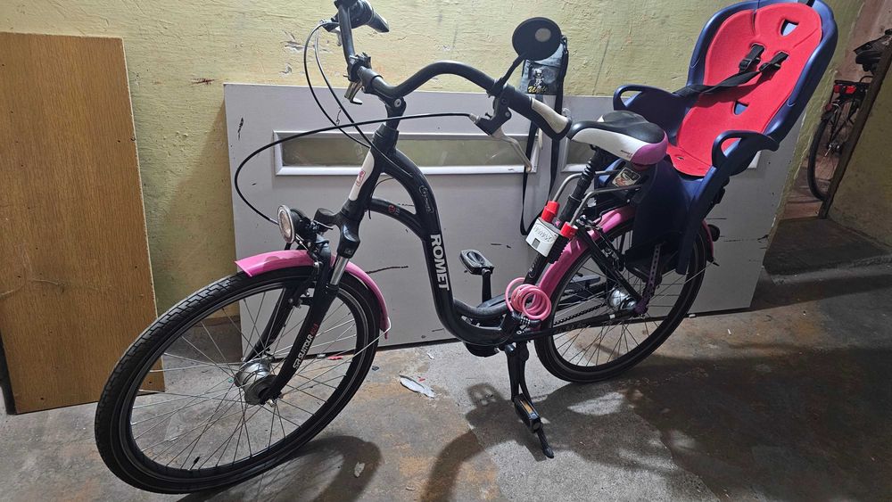 Rower miejski ROMET Expression koła 26 różowy