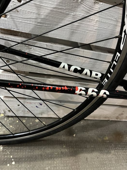 Frameset - rama ostre fixed singiel ręcznie malowana stalowa