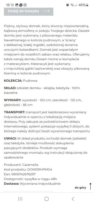 Domek Caramella różowy