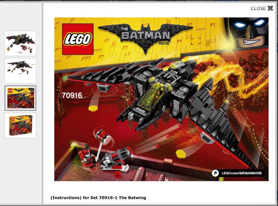 Lego The Batwing 70916