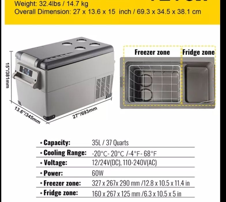 Frigorífico 12v 24v 220v