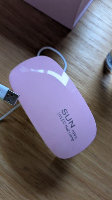 Міні UV/LED лампа SUN mini для манікюру (6 Вт) — Рожева