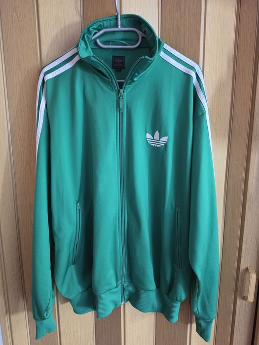 Zielona rozpinana bluza Adidas M