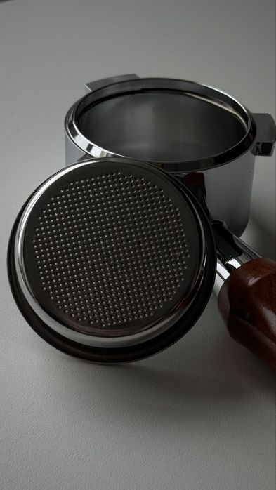 Портфільтр (холдер) 58 мм для кавомашини, дерев’яна ручка, новий