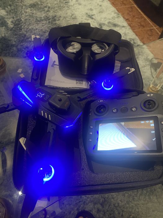 Drone GT8 com Câmara, Comando com Ecrã e Óculos VR