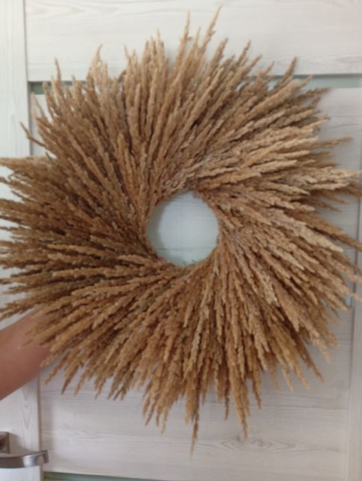 Naturalna dekoracja boho wianek