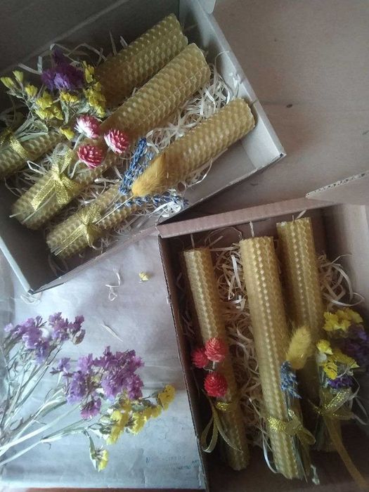 Свічки з натуральної вощини