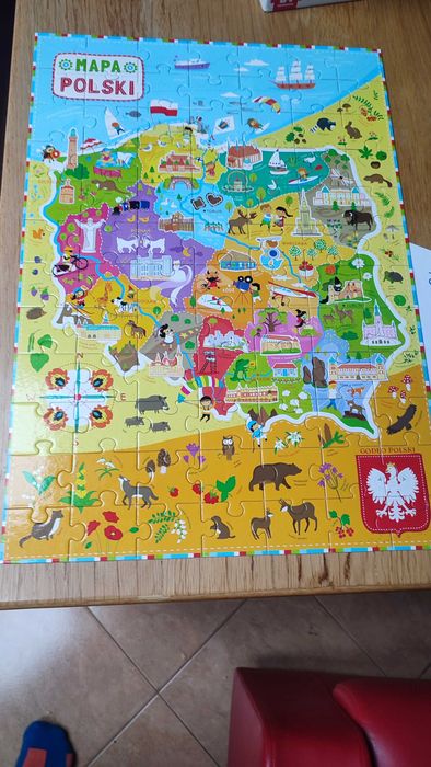 Puzzle mapa polski durze dziecięce #10