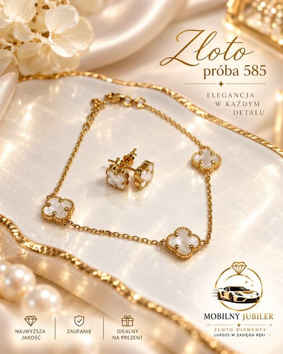 Mobilny Jubiler z dojazdem | Złoto 585 od 590 zł/g | Naturalne diamenty
