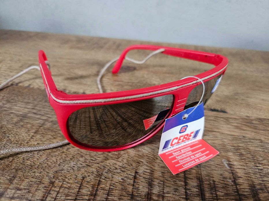 CEBE okulary przeciwsłoneczne vintage retro czerwone