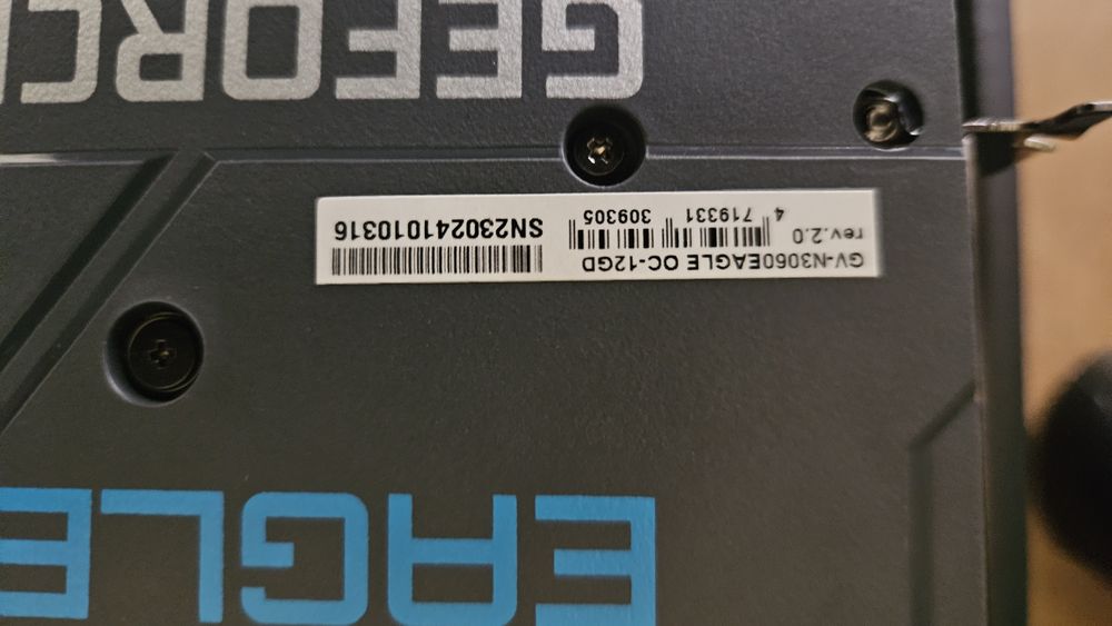 Karta graficzna rtx 3060 eagle oc 12gb