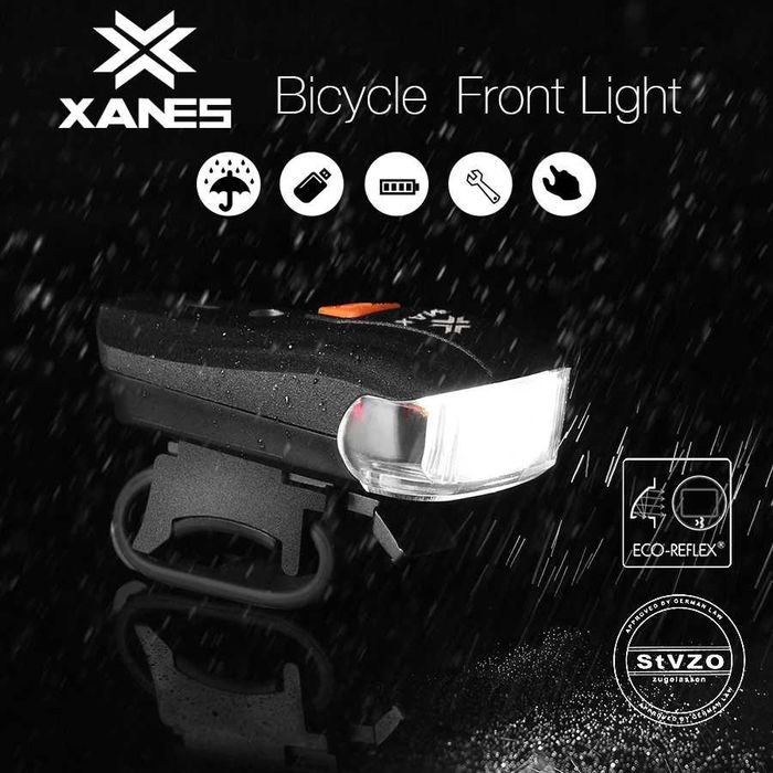 Luz Bicicleta com sensor Noturno a Bateria  Prova Água