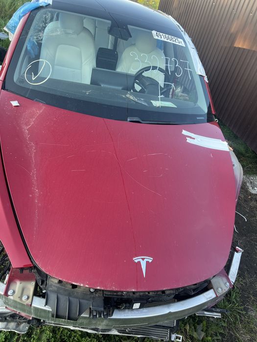 Капот tesla model 3 / model y / розборка tesla
