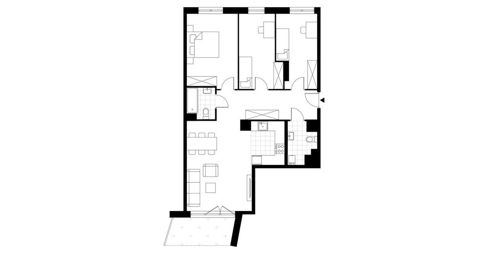4-pokojowe mieszkanie 82m2 + ogródek