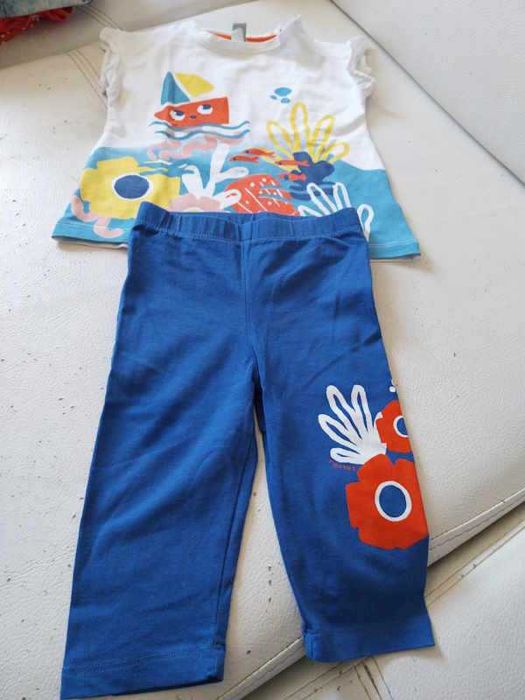 Pack de roupa da marca Tuc Tuc em tons de vermelho e azul