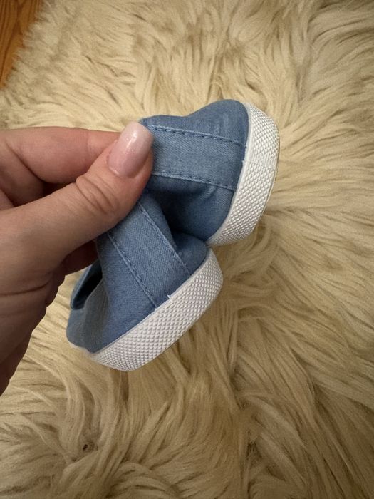 Espadryle koloru jeansowego niebieski damskie w rozmiarze 39