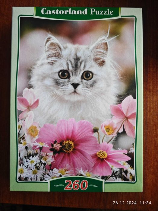 Пазли 3 уп Кошеня 260 шт Castorland Puzzle Польща Русалонька