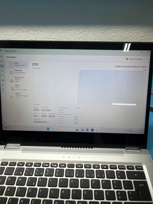 Vendo portátil Acer SP114-31