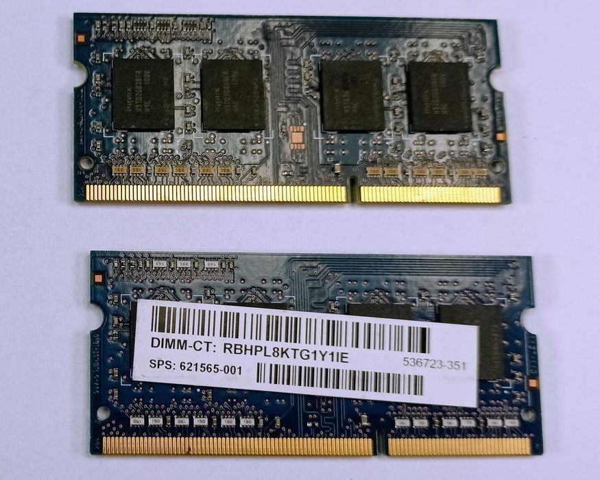Pamięć RAM 4GB (komplet 2×2GB) DDR3 Hynix SO‑DIMM – sprawne