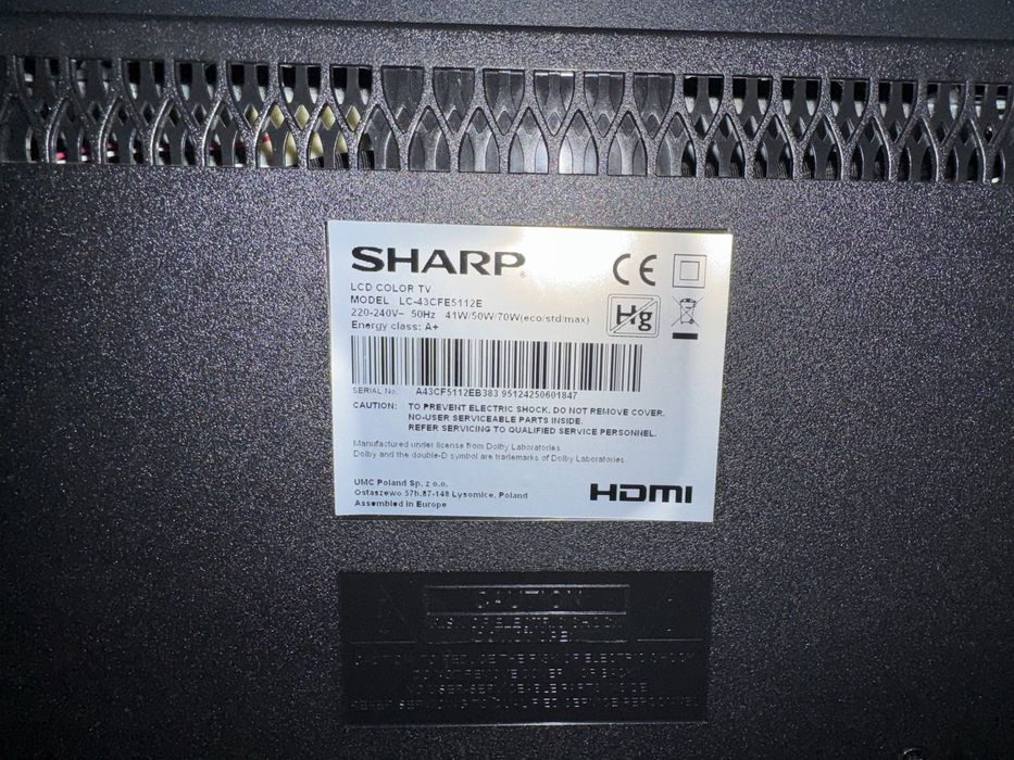 Телевізор Sharp 43”
