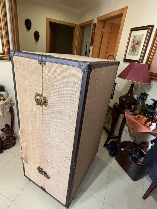 Baú/Cabinet vintage ESCRITÓRIO antiigo de viagem