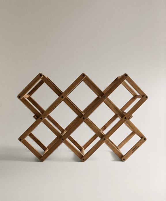 Suporte de Garrafas Madeira Zara Home NOVO