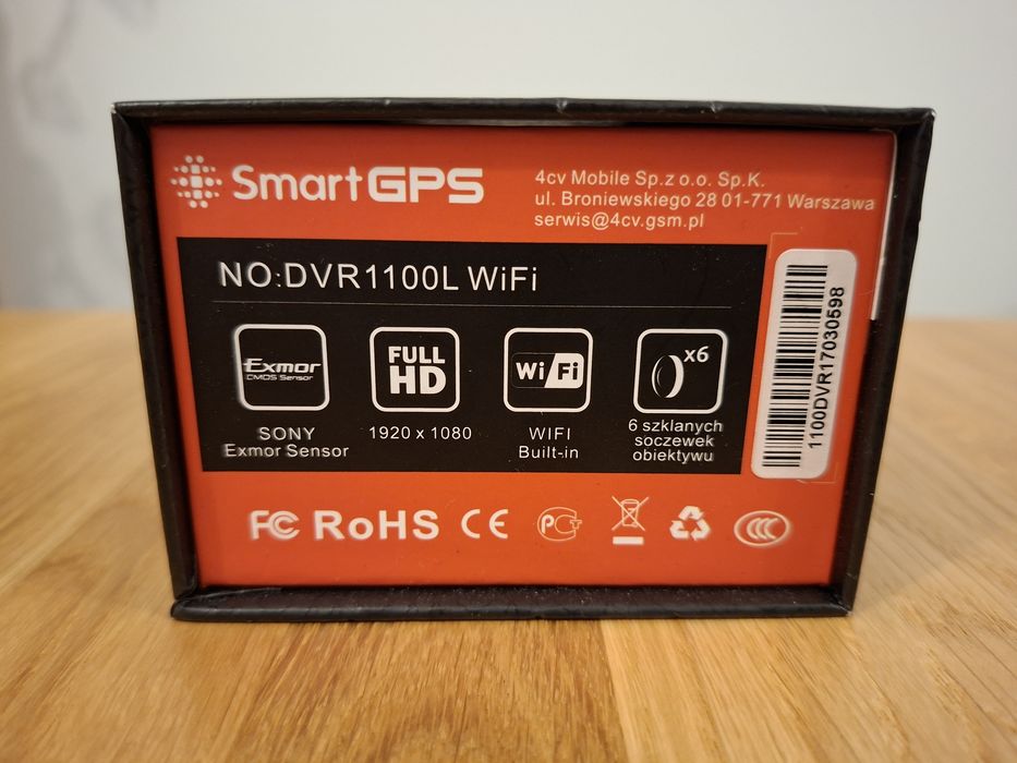Kamerka samochodowa Wideorejestrator  samochodowy DVR1100L WiFi  Smart GPS