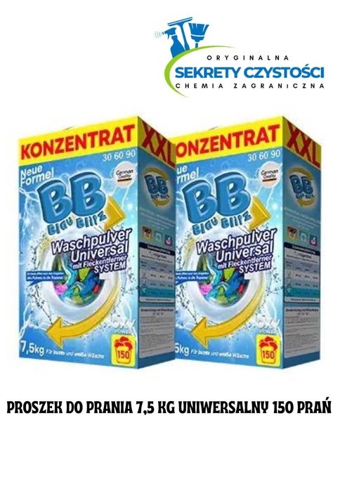 Proszek/koncentrat do prania Blau Blitz 7,5 kg uniwersalny/150 prań